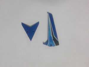 (image for) WLtoys WL V319 toy Parts Tail decorative set(blue)